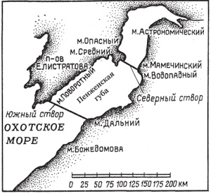 Пенженская губа и створы ПЭС